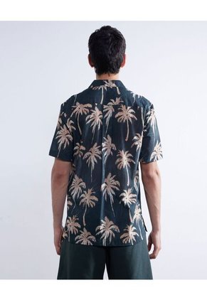 Camisa Para Hombre Manga Corta  Color Verde  Marca Seven Seven #45011989