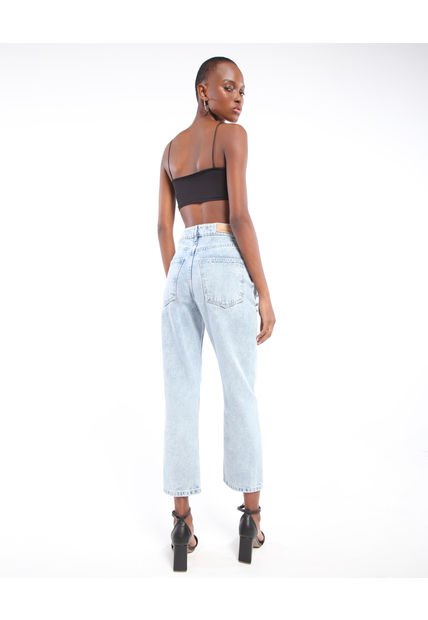 Jean Para Mujer Straight Color Azul  Marca Seven Seven #28160753