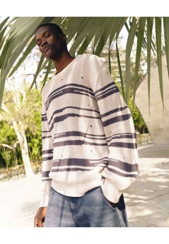 Saco Para Hombre Cuello Redondo Color Arena Marca Seven Seven #45330250 Seven Seven