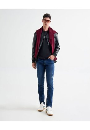 Camiseta Para Hombre Manga Corta Cuello Redondo Color Negro Marca Seven Seven #45092656