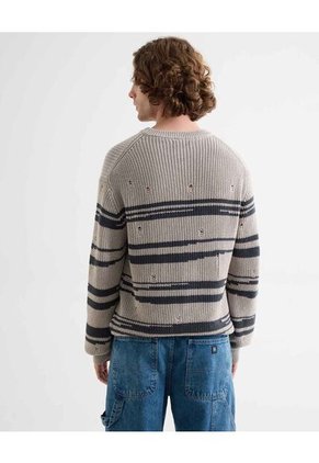 Saco Para Hombre Cuello Redondo Color Arena Marca Seven Seven #45330250