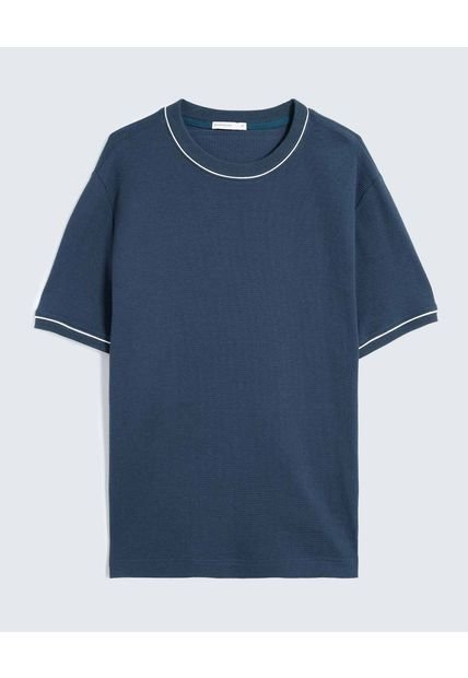 Camiseta Para Hombre Manga Corta Cuello Redondo Color Azul Marca Seven Seven #45092717