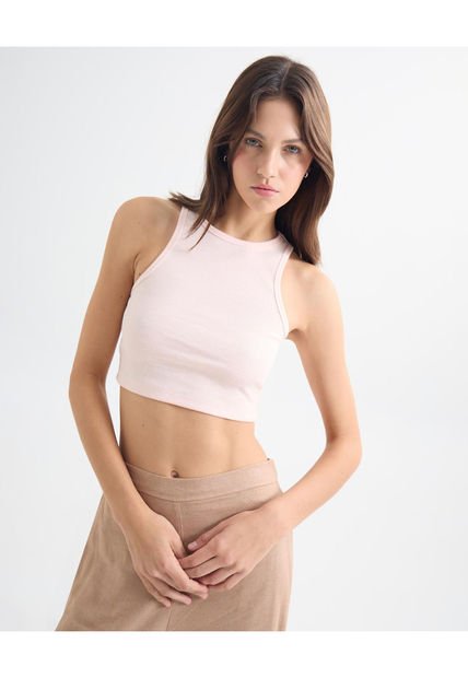 Camiseta Para Mujer Manga Sisa Cuello Redondo Color Rosa  Marca Seven Seven #28096095