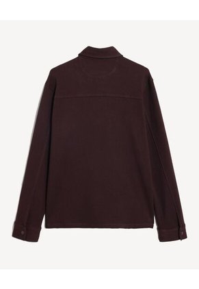 Camisa  Para Hombre Sobrecamisa Manga Larga Color Café Marca Seven Seven #45012204