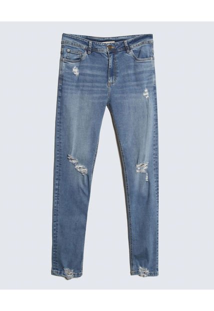 Jean Para Hombre Skinny Color Azul Medio Marca Seven Seven #45160515