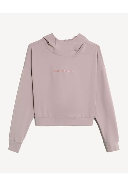 Buzo  Para Mujer Hoodie Color Taupe Marca Seven Seven #28060442