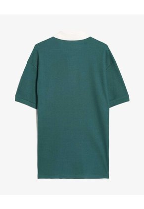 Polo  Para Hombre Cuello Tejido Sin Bolsillo Color Verde Marca Seven Seven #45110974