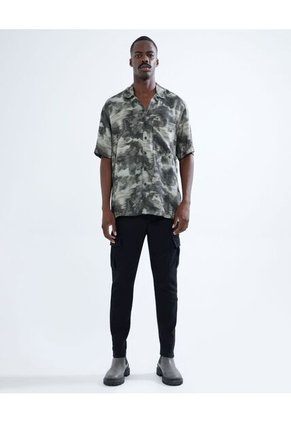 Camisa Para Hombre Manga Corta  Color Verde  Marca Seven Seven #45011992