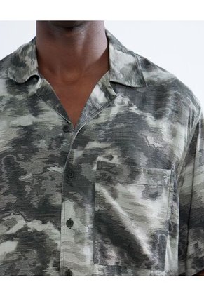 Camisa Para Hombre Manga Corta  Color Verde  Marca Seven Seven #45011992