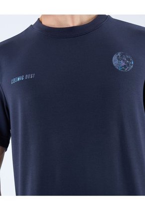 Camiseta Para Hombre Manga Corta Cuello Redondo Color Azul Oscuro Marca Seven Seven #45092613