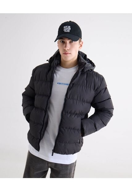 Chaqueta  Para Hombre Acolchada Color Negro Marca Seven Seven #45080518