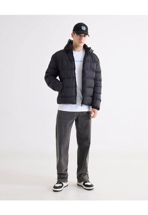 Chaqueta  Para Hombre Acolchada Color Negro Marca Seven Seven #45080518