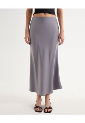 Falda Para Mujer Largo Color Gris Claro Marca Seven Seven #28140929