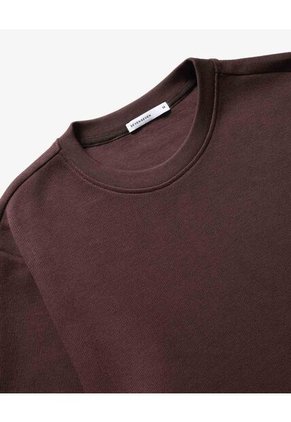 Camiseta Silueta Ajustada Textura Rib  Para Hombre Café Seven Seven