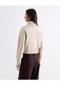 Buzo Tejido Con Cuello Alto Y Cremallera  Para Mujer Beige Seven Seven de Seven Seven