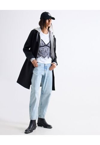 Jean Barrel Tono Claro  Para Mujer Azul Seven Seven Seven Seven