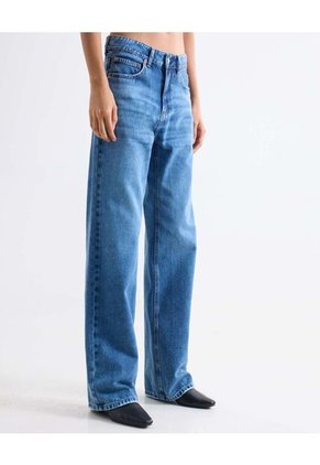 Jean Straight Tono Medio  Para Mujer Azul Seven Seven