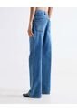 Jean Straight Tono Medio  Para Mujer Azul Seven Seven de Seven Seven