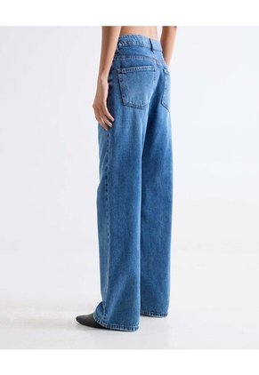 Jean Straight Tono Medio  Para Mujer Azul Seven Seven