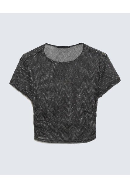 Camiseta Para Mujer Manga Corta Color Negro Marca Seven Seven #28096029