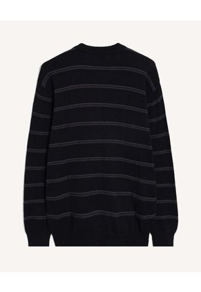 Saco  Para Hombre Cuello Redondo Color Negro Marca Seven Seven #45330263