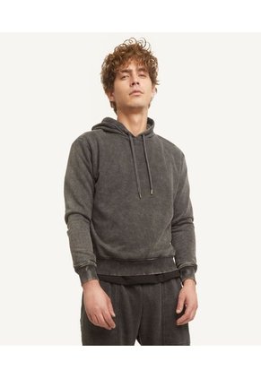 Hoodie  Hombre Seven Poliéster Negro 45060511-10138
