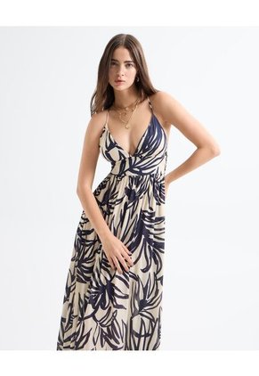 Vestido Para Mujer Manga Sisa Color Azul Oscuro Marca Seven Seven #28171355