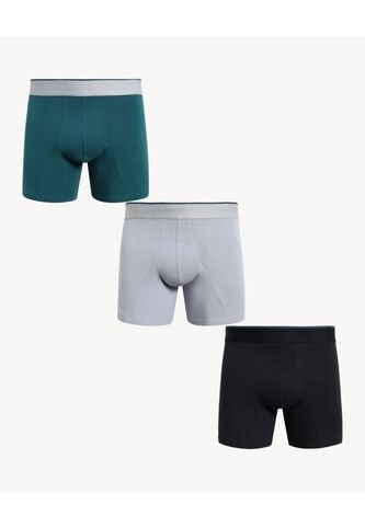 Boxer X3 Para Hombre Fleat Seamer Medio Color Negro Marca Seven Seven #45000382 Seven Seven