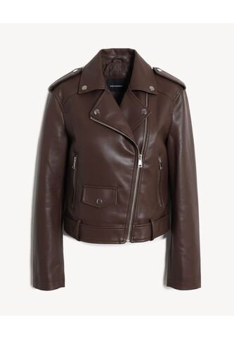 Chaqueta  Para Mujer Pu Color Café Marca Seven Seven #28081017 Seven Seven