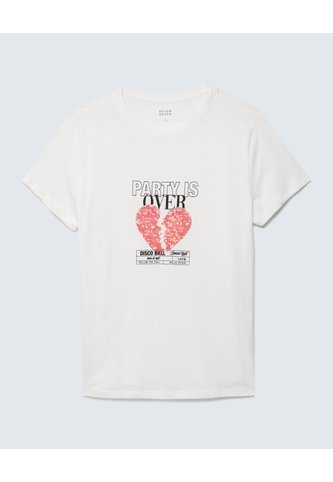 Camiseta Para Mujer Manga Corta Color Crema Marca Seven Seven #28096124 Seven Seven