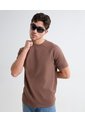Camiseta Para Hombre Manga Corta Color Cafe  Marca Seven Seven #45092631 de Seven Seven