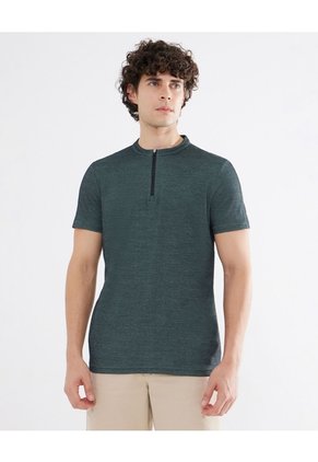 Polo Para Hombre Cuello Mao  Color Verde  Marca Seven Seven #45110839