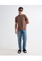 Camiseta Para Hombre Manga Corta Color Cafe  Marca Seven Seven #45092631 de Seven Seven