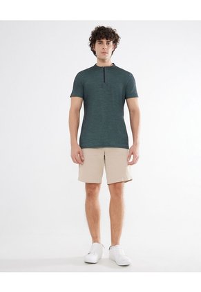 Polo Para Hombre Cuello Mao  Color Verde  Marca Seven Seven #45110839