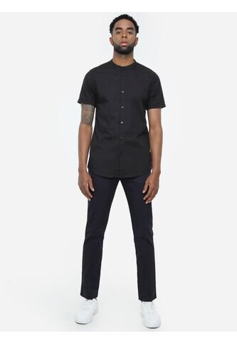 Camisa Para Hombre Manga Corta Cuello Neru Color Negro Marca Seven Seven #45011327 Seven Seven