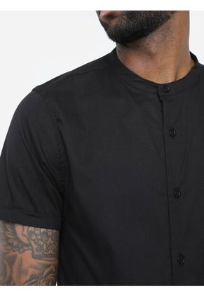 Camisa Para Hombre Manga Corta Cuello Neru Color Negro Marca Seven Seven #45011327