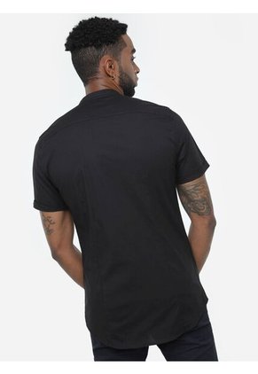 Camisa Para Hombre Manga Corta Cuello Neru Color Negro Marca Seven Seven #45011327