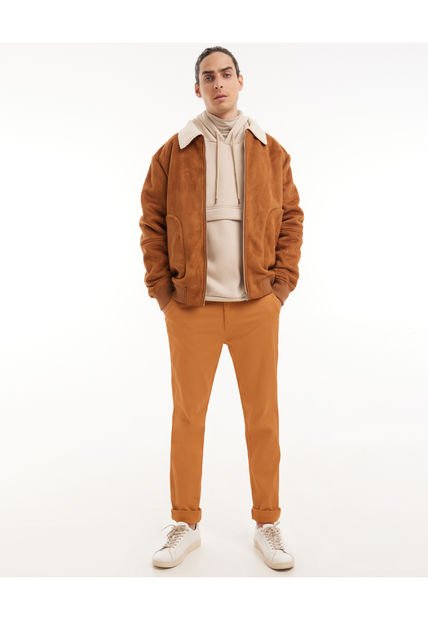 Pantalon Para Hombre Chino Color Camel Marca Seven Seven #45070884