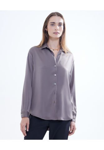 Blusa Para Mujer Manga Larga Color Taupe Marca Seven Seven #28123819 Seven Seven