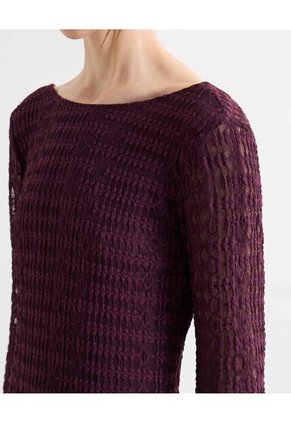 Vestido  Para Mujer M/L Largo Color Vino Marca Seven Seven #28171497