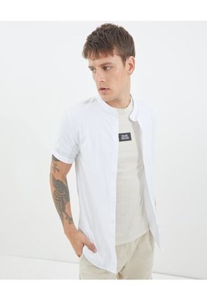 Camisa Para Hombre Manga Corta Cuello Neru Color Blanco Marca Seven Seven #45011328