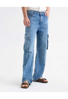 Jean Para Hombre Straight Color Azul Marca Seven Seven #45160590