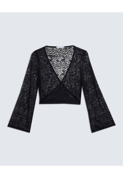 Camiseta Para Mujer Manga Larga Color Negro Marca Seven Seven #28096107