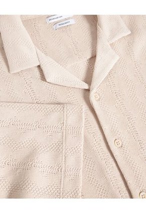 Camisa Resort En Tejido Tricot  Para Hombre Piel Seven Seven