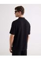 Camisa Tejida Texturizada  Para Hombre Negro Seven Seven de Seven Seven