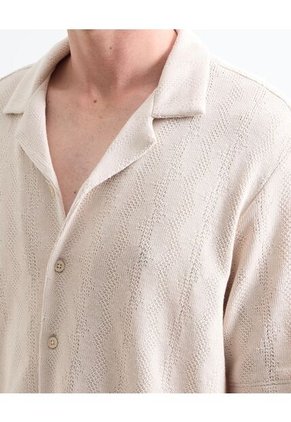 Camisa Resort En Tejido Tricot  Para Hombre Piel Seven Seven