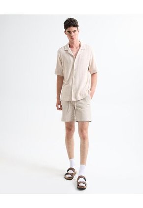 Camisa Resort En Tejido Tricot  Para Hombre Piel Seven Seven