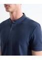 Polo Para Hombre Cuello Mao  Color Azul Oscuro Marca Seven Seven #45110856 de Seven Seven