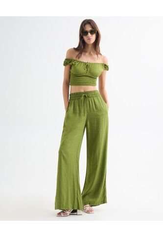 Pantalon Para Mujer  Color Verde  Marca Seven Seven #28071853 Seven Seven