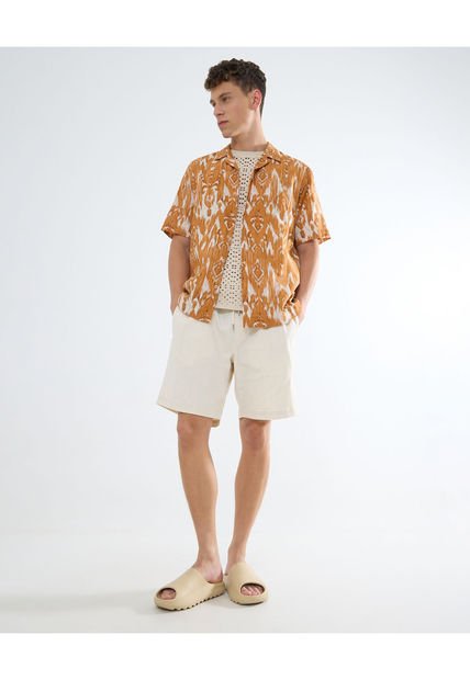 Bermuda Para Hombre  Color Beige Marca Seven Seven #45100681